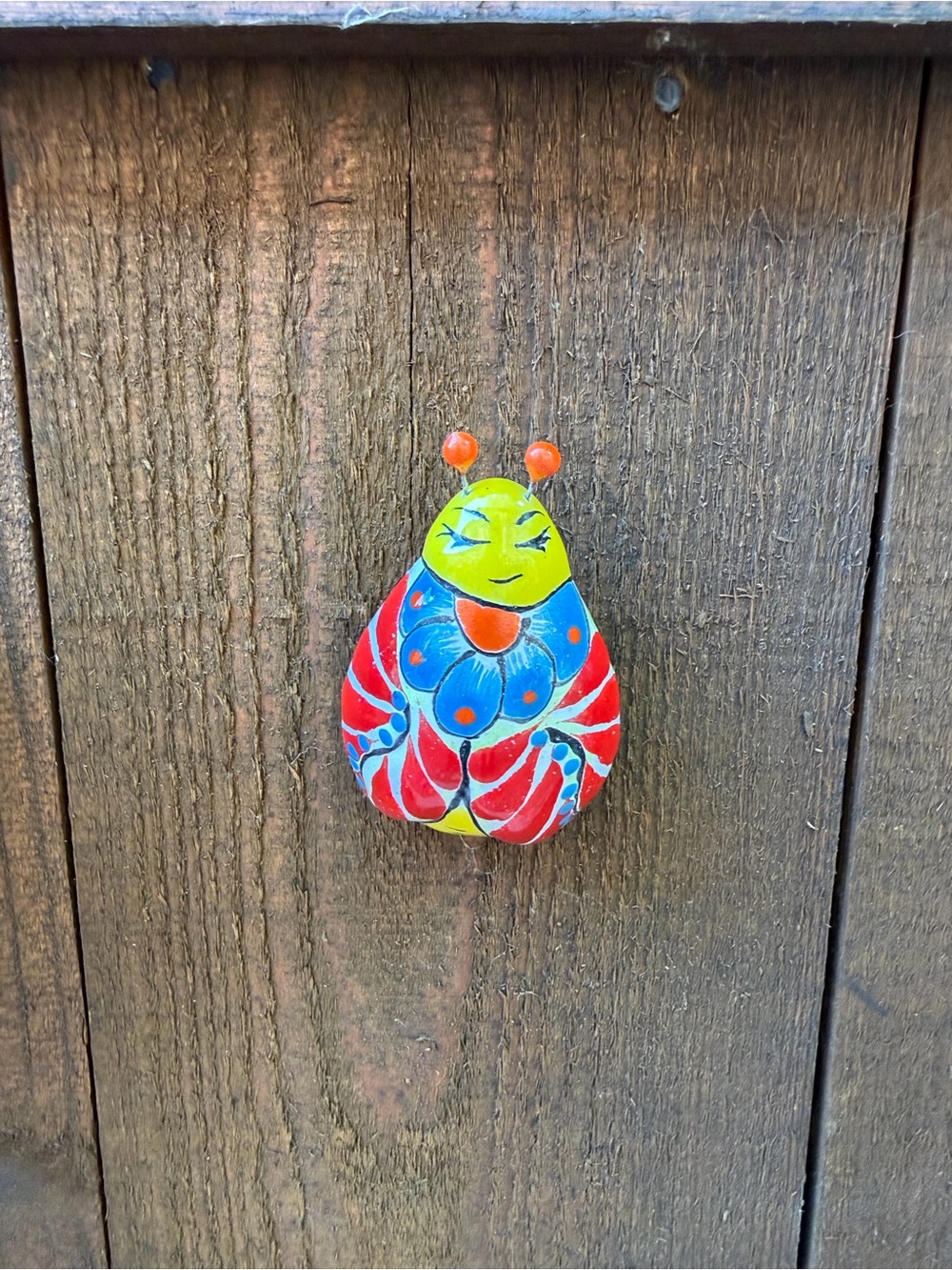 Talavera Yellow & Red Ladybug Wall Decor.